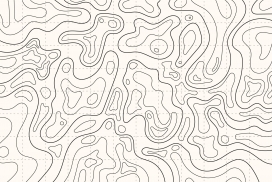 地形曲线图轮廓