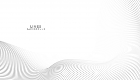 黑白曲线波浪线素材