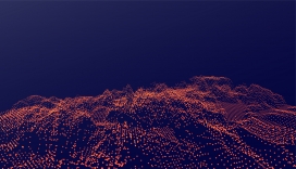 发光的数字粒子背景风格