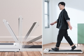 WalkingPad S1-180°可折叠健身垫是传统跑步机的省空间替代品！