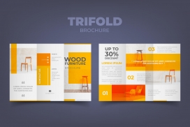 家具类企业三折页