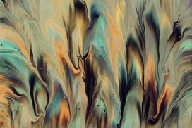 黄金色的液态花纹图