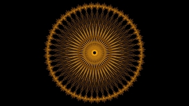 金色曼陀罗向日葵花纹壁纸