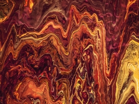 金色液态花纹图案