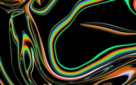 五彩的液态圈圈