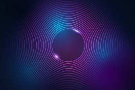 圆形紫蓝色圆环素材