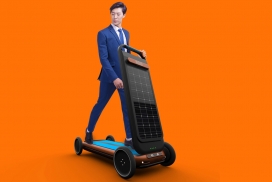 太阳能自动驾驶跑步机代步车