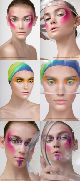 Bajo El Agua-头戴玻璃罩浴缸的彩妆人像