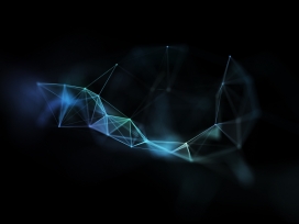 蓝色几何菱形图