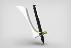 使惯用左手更容易书写的简单人体工程学工具