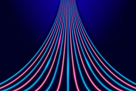 向上而涌的抽象霓虹灯背景素材下载