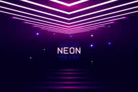 NEON抽象霓虹灯背景矢量下载