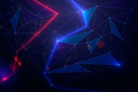 红蓝交叉的钻石菱线几何图形素材下载