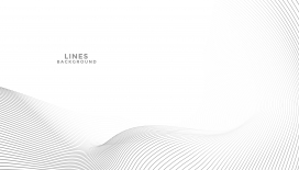 白色起伏的动感曲线线条