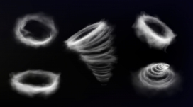 龙卷风旋流烟雾素材