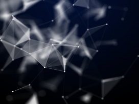 时尚白的透明菱线图