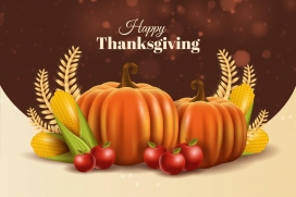 现实的感恩节背景