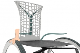 重新定义了体温，同时使使用者的双手保持无尘的舒适轮椅