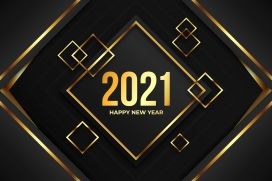 金箔色2021金属字素材下载