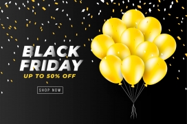 金黄色氢气球素材下载