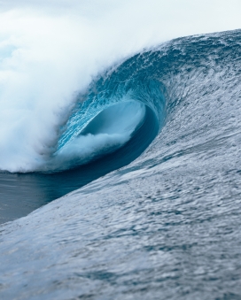 蓝色大卷浪浪涛