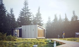 乌克兰利沃夫24,57平方米的玻璃房小屋建筑