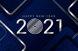 质感金色2021立体字体