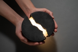 精美的扬声器灯-灵感源自破裂的碗，展现出完美的瑕疵