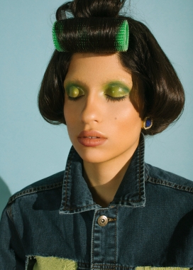 GERARDO ALCAIN-绿色眼影美容