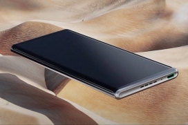 可不断扩大滚动显示屏的OPPO概念智能手机