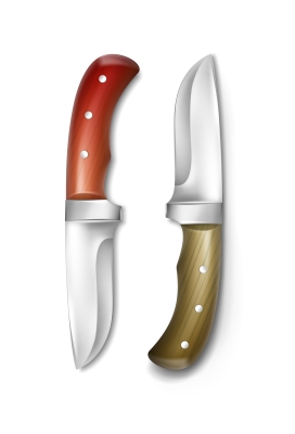 木柄水果刀素材