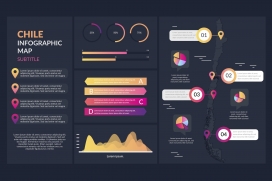 时尚炫彩的数据信息图表下载