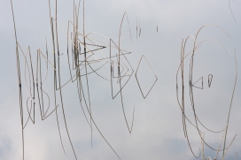 手工芦苇船艺术图片