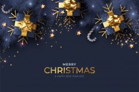 https://www.2008php.com/圣诞节精致金色包装礼物素材下载
