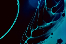 蓝色液态花纹图