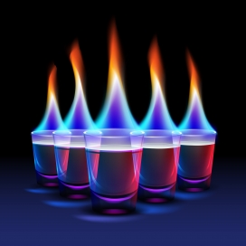 燃烧的酒精火焰素材下载