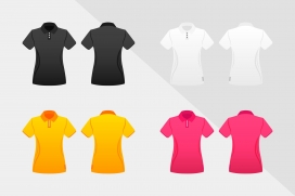 时尚女性T恤衫素材下载