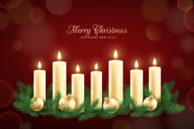 圣诞蜡烛素材下载