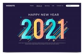 2021彩色渐变字素材下载