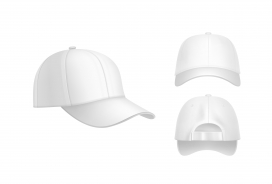 白色鸭舌帽素材下载