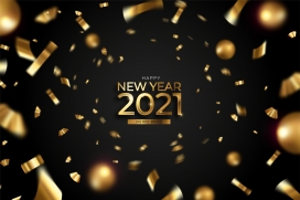 金箔色2021碎片风素材