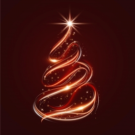 火光圣诞树素材下载