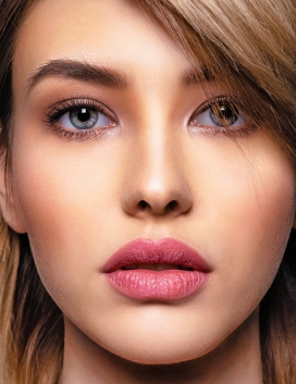 质感短发美女人像