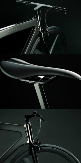 由稀有纯种马启发而来的Akhal Shadow手工自行车