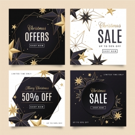 圣诞节折扣卡片素材下载