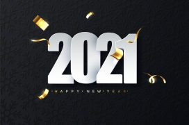 立体2021新年字体素材下载