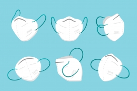 六款白色口罩素材下载