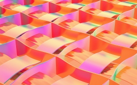 抽象的曲面板图