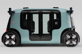 为未来城市空间带来自动驾驶共享和安全性的亚马逊双向Robotaxi城市汽车