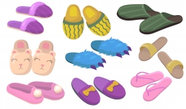 卡通拖鞋素材下载